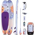 Stand up paddle gonflable KERALA - FITFIU Fitness - All Round - pagaie et siège - poids max. 150kg - 320x81x15cm-0