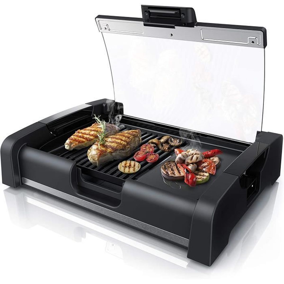 Barbecue Gril de Table Electrique 1650W, Grill BBQ électrique intérieur