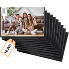 1...LIKE NO OTHER 10Pcs Cadre Photo Magnetique Frigo,Cadre Magnetique pour Photos 10 x 15 cm/4 x 6 Pouces, pour Réfrigérateur, Casier, Bureau, Noir