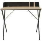 CMP - PARIS Bureau droit adulte BRICE - L 90 x P 50 x H 84 cm - Métal Noir mat - CMP