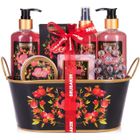 HENRY BRUBAKER BRUBAKER Cosmetics - Coffret de bain & douche - Fruit de la passion/Love - 12 Pièces - Bassine vintage décorative - Idée cadeau