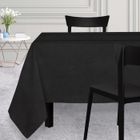 Nappe rectangle 150x300 VENISE noir, par Soleil d'Ocre