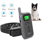 VINSIC Collier Anti Aboiement avec Vibration, Son et Choc Electrique Collier De Dressage pour Chien Module de Détection Intelligente
