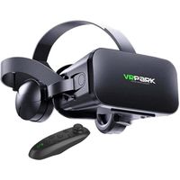 Casque Réalité Virtuelle, Casque VR Compatible avec Iphone & Android pour Jeux Et Films Virtuelle Lunettes Casque avec Un A339