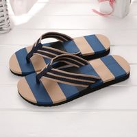 Sandales d'été pour hommes - Bleu - Chaussures intérieures ou extérieures - Taille asiatique