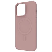 Coque pour iPhone 15 Pro Max Soft Touch Compatible MagSafe Muvit Rose
