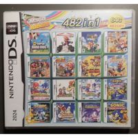NEW 2024 482 Games in 1 NDS Game Pack Card Super Combo Cartridge for Nintendo DS 2DS 3DS New3DS XL