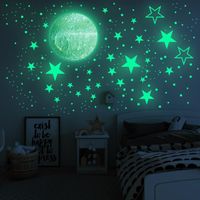 Etoiles Phosphorescentes Etoile Fluorescente Lune Adhésifs Muraux - 166 Pièces Fluorescents pour réaliser un ciel étoilé