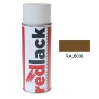 Redlack Peinture aérosol RAL 8008 Brillant multisupport
