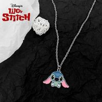 Collier Stitch argent Lilo et stitch