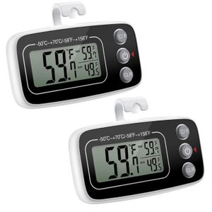Thermomètre mécanique ABS - Réfrigérateur/Congélateur - Fixation