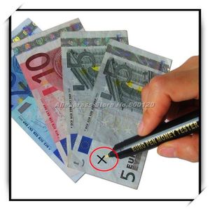 Fortoo lot de 5- Stylo faux billets euros-stylo billet banque faux