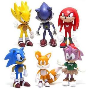 FIGURINE - PERSONNAGE 6 Pcs 1th Génération Sonic The Hedgehog Collection