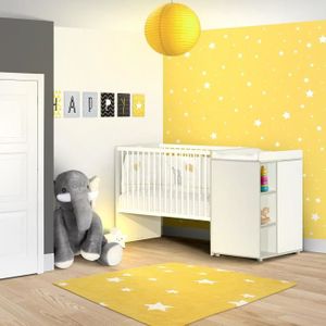 Sauthon Eloi Lit Combine 3 En 1 Evolutif 60 X 120 En 90x190 Cm