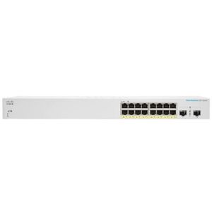 SWITCH - HUB ETHERNET  Cisco CBS220-16P-2G-EU Smart 16-port GE, PoE+ 130W, 2x1G SFP