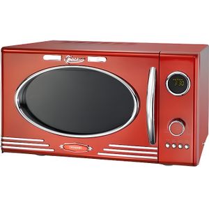 B.BAD 70120 Grill Micro-ondes rond Noir//Rouge