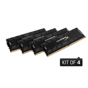 HYPERX Mémoire PC Predator - DDR4 - 32Go - 2666MHz - CL13 - DIMM (Kit de 4 x 8Go) XMP - HX426C13PB3K4/32 HYPERX Mémoire PC Predator - DDR4 - 32Go - 2666MHz - CL13 - DIMM (Kit de 4 x 8Go) XMP - HX426C13PB3K4/32