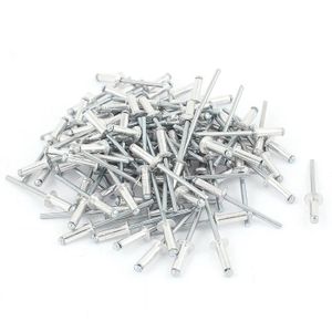 3,2 mm x 12mm aveugles Pop Rivets dôme ouvert corps en acier 100pk acier tige