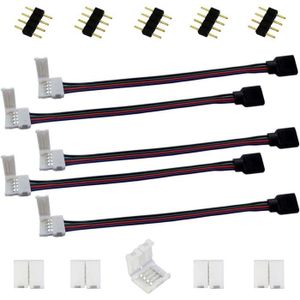 Hpowerbow 2 Packs 1 m connecteur bande LED bande 4 Broches, rallong