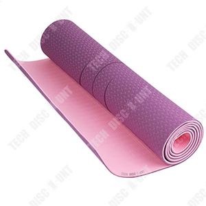 TAPIS DE SOL FITNESS TD® Tapis de yoga TPE simple et double couleur 6mm