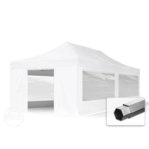 TONNELLE - BARNUM Tente pliante TOOLPORT - Alu, PVC 620g/m² - 4x8 m 