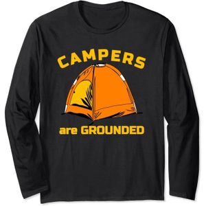 TENTE DE CAMPING Campeurs De Tente Sont Ancrés Dans Le Camping, Humour Manche Longue[W5212]