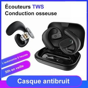 CASQUE - ÉCOUTEURS Ear-Clip Casque bluetooth à conduction osseuse spo