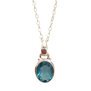 Pendentif Or 18 Carats Avec Topaze - Magnifique, Poids 7,46 G, Occasion
