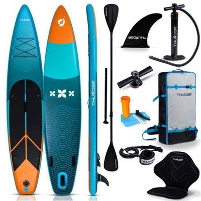 Planche SUP Gonflable Panana – 305/325/327 Cm, PVC Militaire, Pompe Double Action, Pagaie Alu, 350 Lb