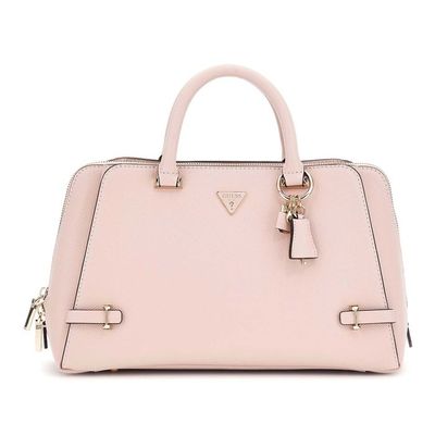Mini Sac à Main GUESS ASTRELLA - Rabat, Chaîne, Noir/rose/blanc - Simili Cuir, Dimensions 11x5x1 Cm