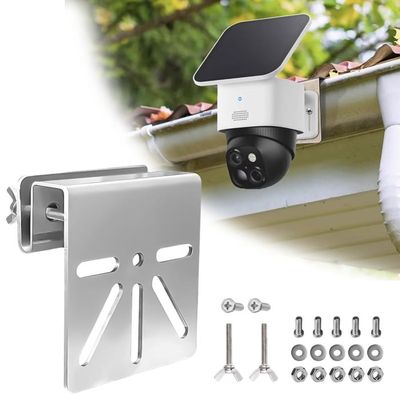 Support Mural TIUIHU Pour Caméra Eufy Security SoloCam S340 – Fixation Sans Perçage, Vis Anti-Rouille, Compatible Caméra PTZ Extérieure
