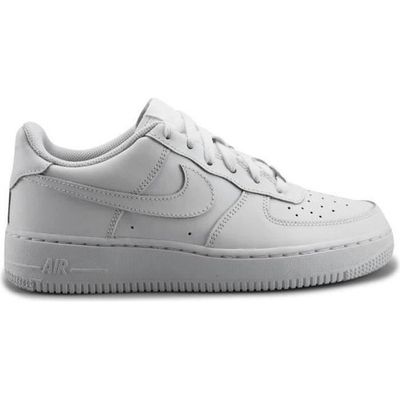 Baskets NIKE Air Force 1 Low Gs Cuir Blanc Enfant Blanc Cdiscount Chaussures