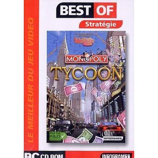 Jeu PC Monopoly Tycoon - Version Promotionnelle 2001 - CD-ROM - Très Bon État