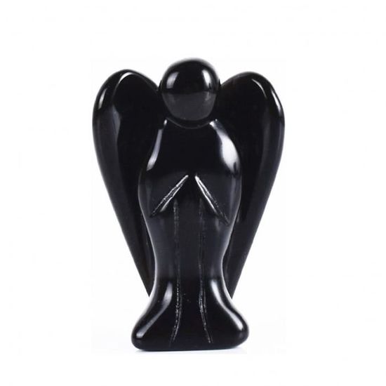 Pierre De Fluorite Sculptée Ange – Cristal De Guérison – Reiki – Chakra – Décoration Spirituelle