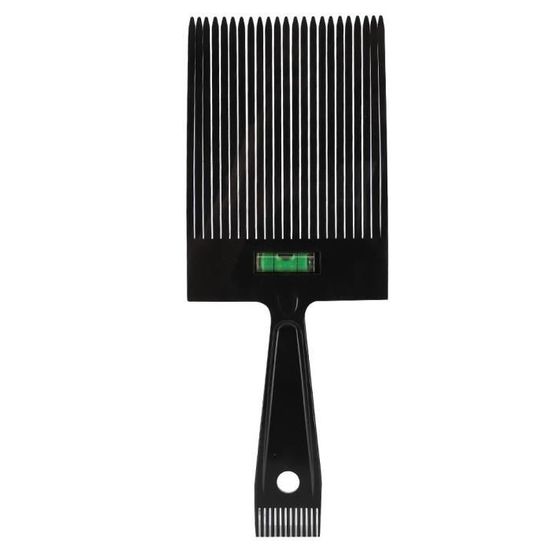 Brosse manuelle Guide de coupe plat Peigne Coupe-cheveux Peigne Barber Shop Outil de coiffure (noir)-KOA