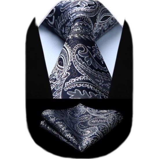 Cravatta da uomo extra lunga Paisley colorata di lusso 160 cm 63 cravatte da sposa per regalo di Natale blu Dropshipping  200000297