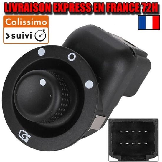 Interrupteur Commande Rétroviseur Électrique Pour Clio III, Laguna II, Megane 2, Scenic, Kangoo - Référence 109014