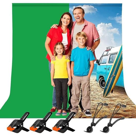 110x200cm Toile De Fond D'écran Vert pour équipement De Studio Photo Professionnel Panneau De