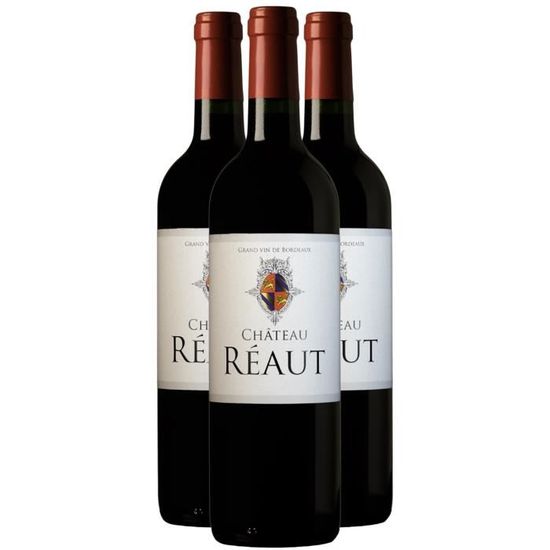 Côtes de Bordeaux Cadillac Rouge 2016 - Lot de 3x75cl - Château Réaut ...