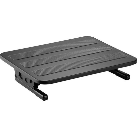 Repose-Pieds Avec Fonction Stepper SpeaKa Professional - Entraînement Jambes Et Pieds - Noir 420 X 185 X 346 Mm