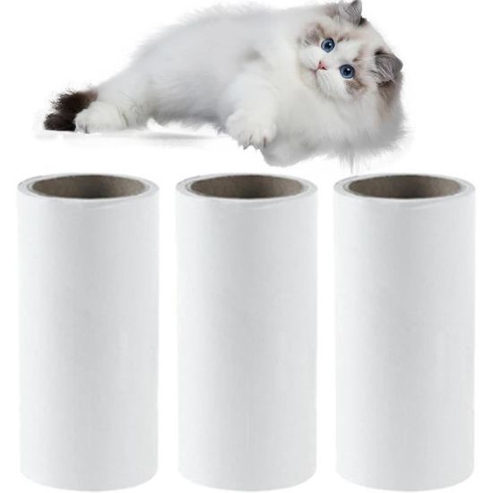 Rouleau Anti-peluches Pour Animaux De Compagnie 8 Têtes De Rechange Adhésives (60 Feuilles Chacune) Pour Vêtements, Poils D'animaux, Sièges De Voiture, Canapé, Tapis