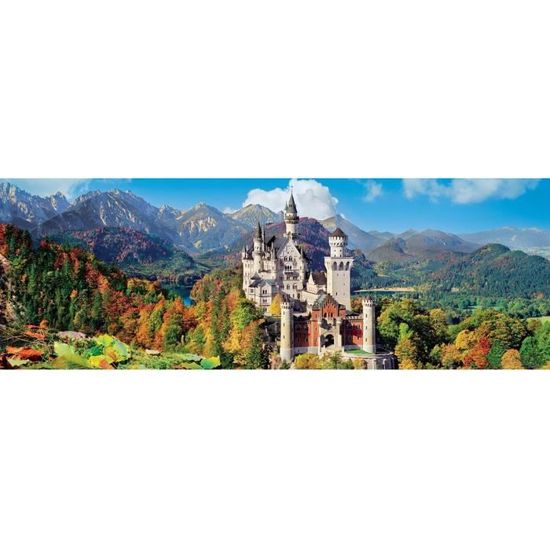 Puzzle panoramique 1000 pièces - Clementoni - Neuschwanstein - Paysage et nature