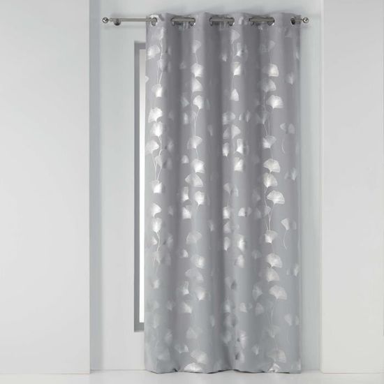 Rideau Occultant Douceur D'Intérieur 135x240cm - Sauge - Oeillets 4cm - 100% Obscurité