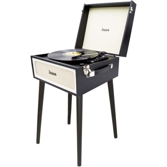Platine Vinyle Bluetooth Rétro Technaxx TX-186 - 3 Vitesses, Haut-parleurs Intégrés, Enregistrement USB, Style Vintage - 2