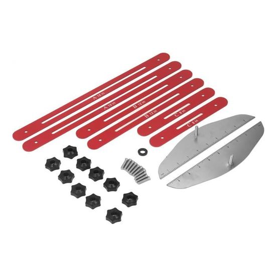 Outil Gabarit Escalier Réglable 17.9-50.9 Pouces - Mesure Précise Marches, Contremarches & Rampe - Alliage Aluminium Anodisé