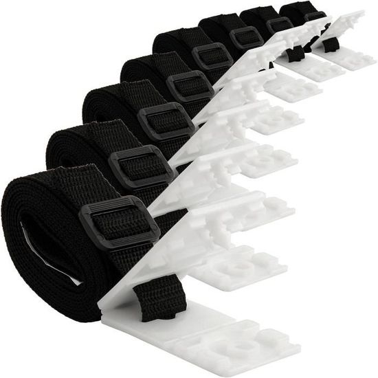 Lot De 8 Sangles De Fixation Pour Bâche De Piscine - Universel Pour Rouleaux Encastrés