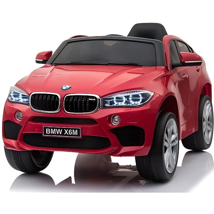 BMW X6M 12v Rouge - Voiture électrique pour enfant avec batterie 12v et télécommande