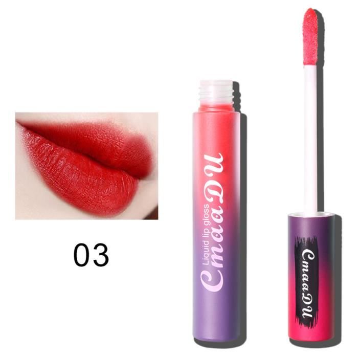 ROUGEALEVRES Nouvelle mode rouge à lèvres cosmétiques femmes lèvres sexy mat brillant à lèvres fête 10 couleurs JCH90701681C@_MA1