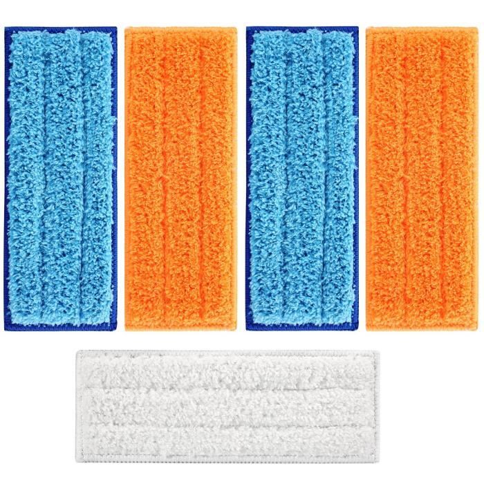 Pour iRobot Braava Jet 240 241, (2 pcs Lingettes Lavage des Sols + 2 pcs Lingettes Balayage Humide + 1 pcs Lingettes Balayage à Sec)
