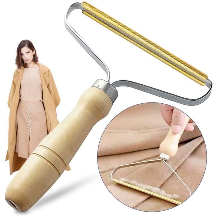 Rasoir Anti Bouloche,Brosse Manuel Anti Poil,Lint Remover Clothes Brosse Anti Poil Portable Lint Anti-Peluches Fuzz Rasoir 2 Pièces